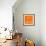 Orange Map of Cape Town-NaxArt-Framed Art Print displayed on a wall