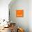 Orange Map of Cape Town-NaxArt-Art Print displayed on a wall