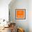 Orange Map of Cape Town-NaxArt-Framed Art Print displayed on a wall