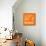 Orange Map of Istanbul-NaxArt-Mounted Premium Giclee Print displayed on a wall