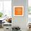 Orange Map of Johannesburg-NaxArt-Framed Art Print displayed on a wall