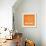 Orange Map of Madrid-NaxArt-Framed Art Print displayed on a wall