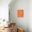 Orange Map of New York-NaxArt-Mounted Art Print displayed on a wall