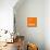 Orange Map of Panama-NaxArt-Mounted Art Print displayed on a wall