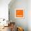 Orange Map of Panama-NaxArt-Framed Art Print displayed on a wall