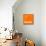 Orange Map of Panama-NaxArt-Mounted Art Print displayed on a wall