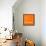 Orange Map of Rio De Janeiro-NaxArt-Framed Stretched Canvas displayed on a wall