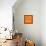 Orange Map of San Francisco-NaxArt-Framed Stretched Canvas displayed on a wall