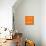 Orange Map of San Francisco-NaxArt-Mounted Art Print displayed on a wall