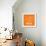 Orange Map of Seoul-NaxArt-Framed Art Print displayed on a wall