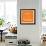 Orange Map of Stockholm-NaxArt-Framed Art Print displayed on a wall