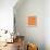 Orange Mid Century Composition-Eline Isaksen-Art Print displayed on a wall