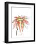 Orange Modern Botanical-Jan Weiss-Framed Art Print