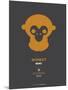 Orange Monkey Multilingual Poster-NaxArt-Mounted Art Print