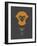 Orange Monkey Multilingual Poster-NaxArt-Framed Art Print