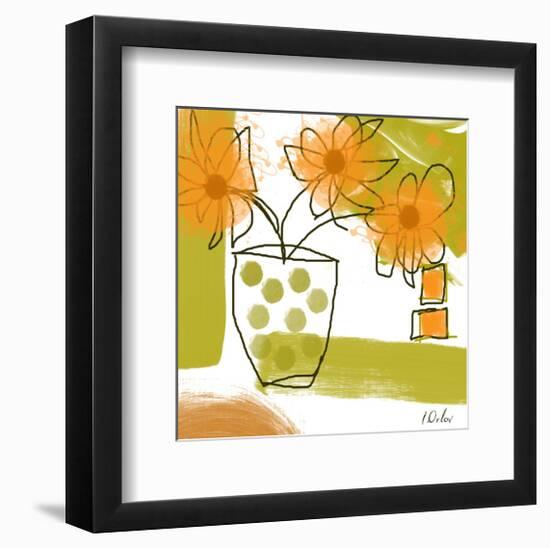 Orange Mood I-Irena Orlov-Framed Art Print