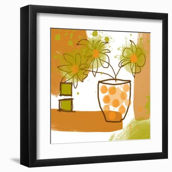 Orange Mood II-Irena Orlov-Framed Art Print