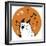 Orange Music Cat-Carla Martell-Framed Giclee Print