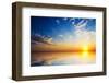 Orange Mystic Sunset on the Sea-Nemeziya-Framed Photographic Print