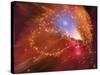 Orange Nebula-null-Stretched Canvas