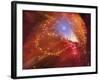 Orange Nebula-null-Framed Art Print