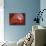 Orange Nebula-null-Mounted Art Print displayed on a wall