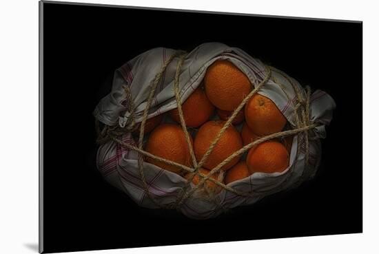 Orange On Black-Secundino Losada-Mounted Giclee Print