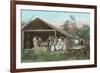 Orange Packing Hut, Florida-null-Framed Art Print