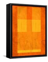 Orange Paper 1-NaxArt-Framed Stretched Canvas