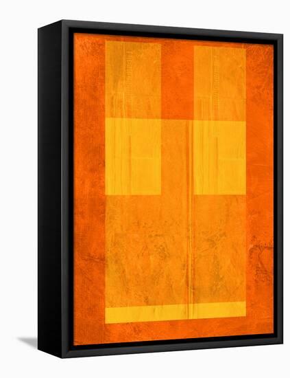 Orange Paper 1-NaxArt-Framed Stretched Canvas