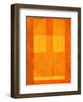 Orange Paper 1-NaxArt-Framed Art Print