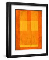 Orange Paper 1-NaxArt-Framed Art Print