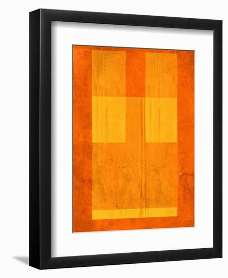 Orange Paper 1-NaxArt-Framed Art Print