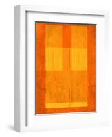 Orange Paper 1-NaxArt-Framed Art Print