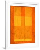 Orange Paper 1-NaxArt-Framed Art Print