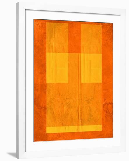 Orange Paper 1-NaxArt-Framed Art Print