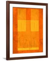 Orange Paper 1-NaxArt-Framed Art Print