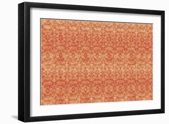 Orange Pattern-Maria Trad-Framed Premium Giclee Print