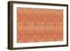 Orange Pattern-Maria Trad-Framed Giclee Print