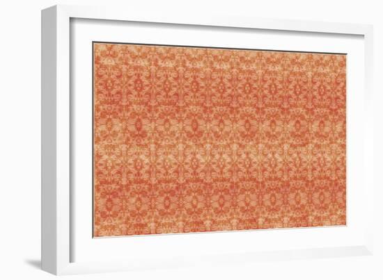 Orange Pattern-Maria Trad-Framed Giclee Print