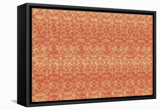 Orange Pattern-Maria Trad-Framed Stretched Canvas