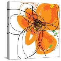 Orange Petals 2-Jan Weiss-Stretched Canvas