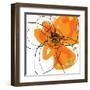 Orange Petals 2-Jan Weiss-Framed Art Print