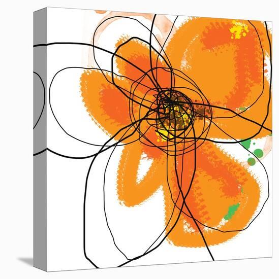 Orange Petals 2-Jan Weiss-Stretched Canvas