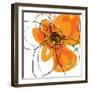 Orange Petals 2-Jan Weiss-Framed Art Print