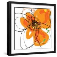 Orange Petals 2-Jan Weiss-Framed Art Print