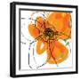 Orange Petals 2-Jan Weiss-Framed Art Print