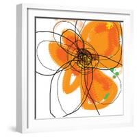 Orange Petals 2-Jan Weiss-Framed Art Print