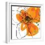 Orange Petals 2-Jan Weiss-Framed Art Print