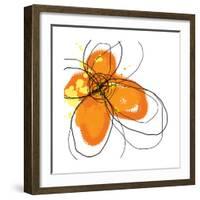 Orange Petals-Jan Weiss-Framed Art Print